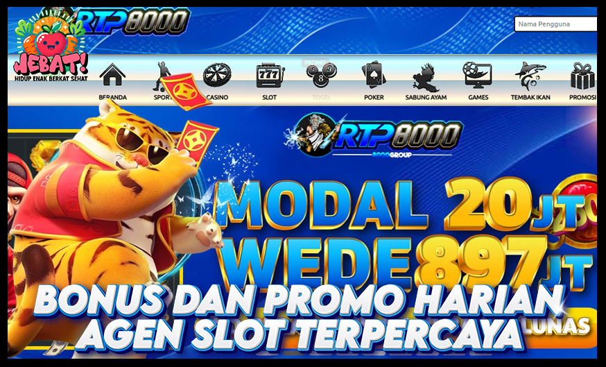 Bonus dan Promo Agen Slot Terpercaya RTP8000