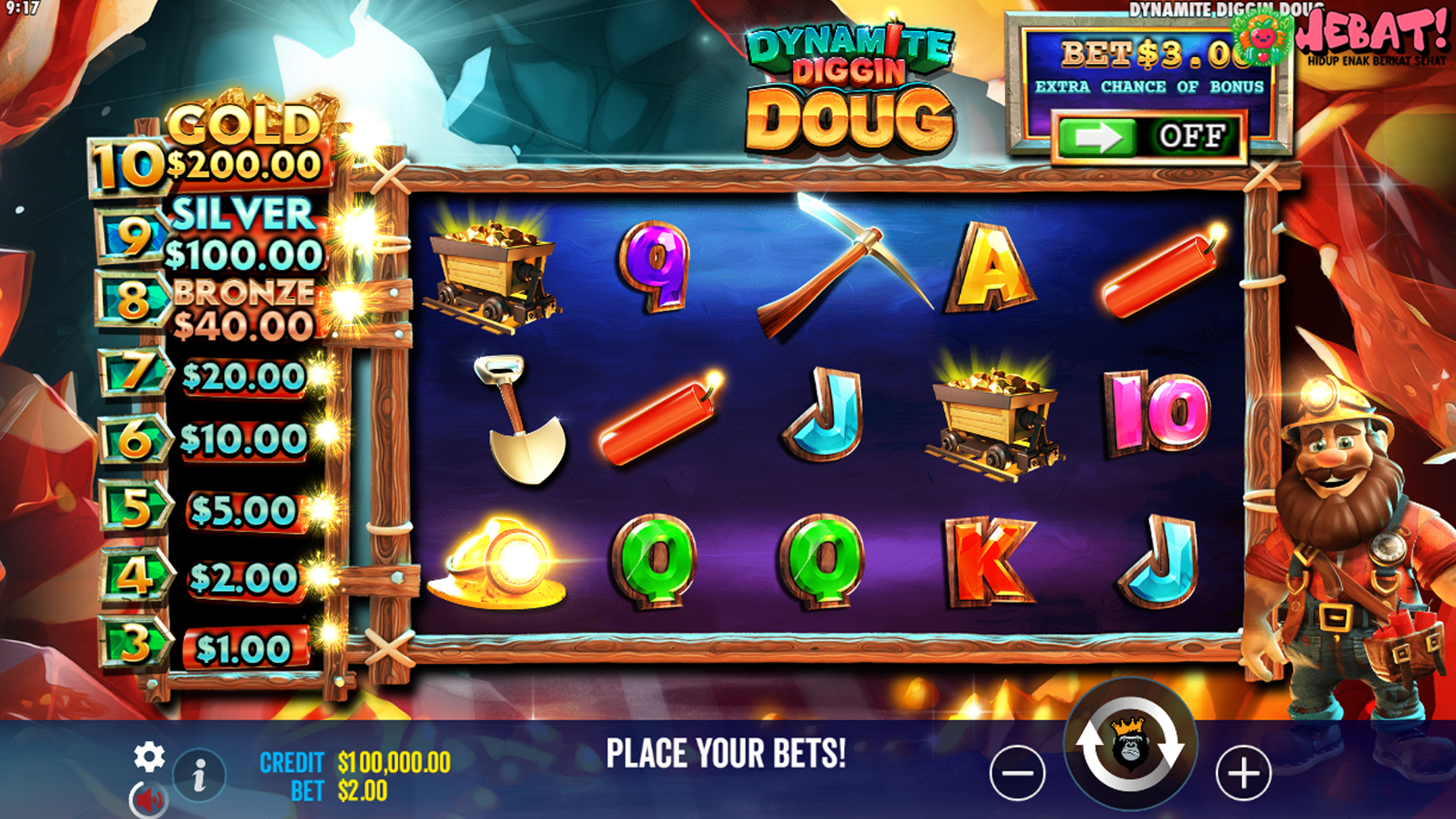 Slot Dynamite Diggin Doug: Ledakan Kemenangan Menanti