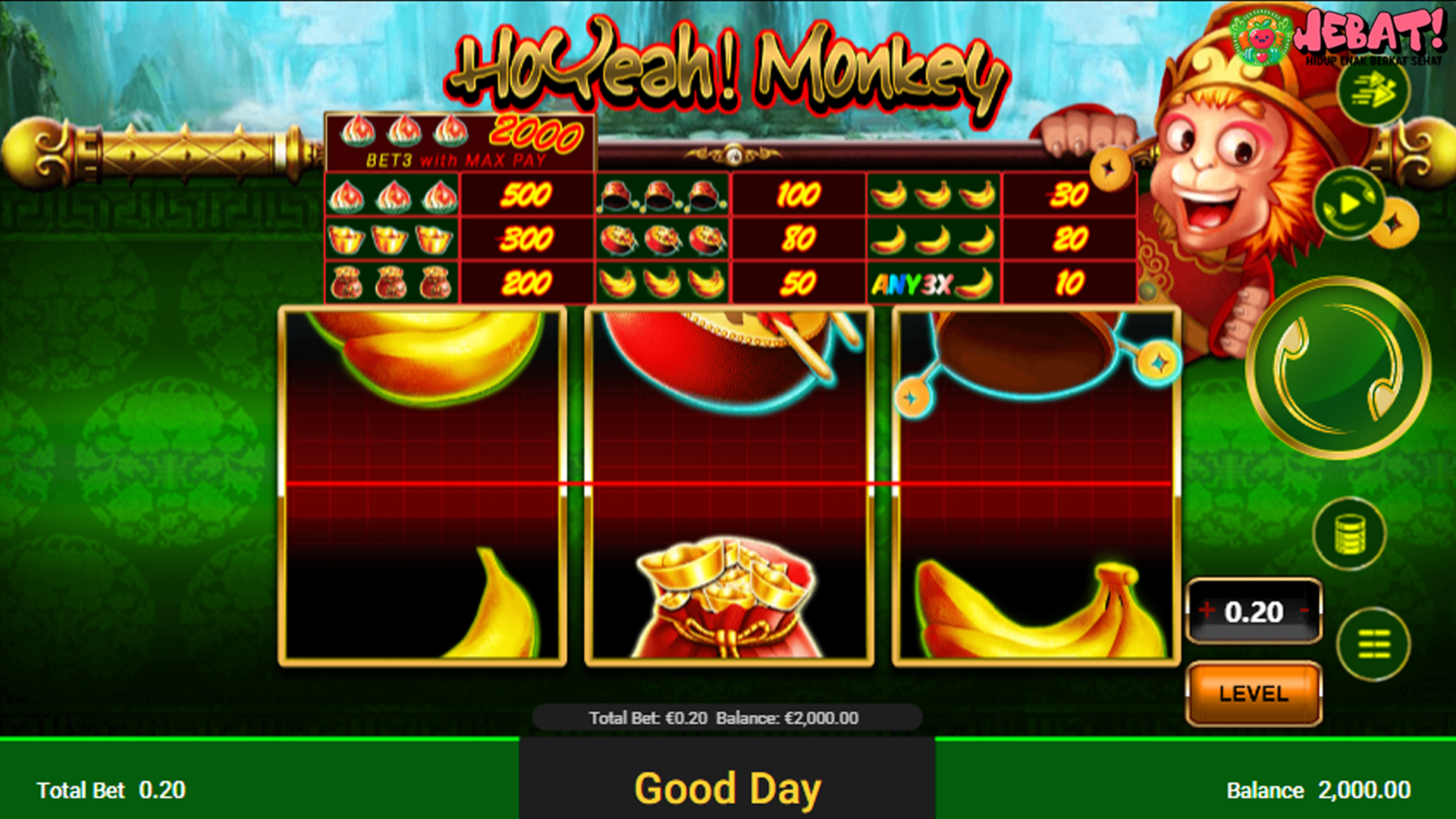 RTP Slot Ho Yeah Monkey Tertinggi: Raih Kemenangan Maksimal